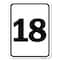 Signmission Sign with Number 18 Heavy-Gauge Aluminum Rust Proof Parking Sign A-1824-22904 - alternate 1